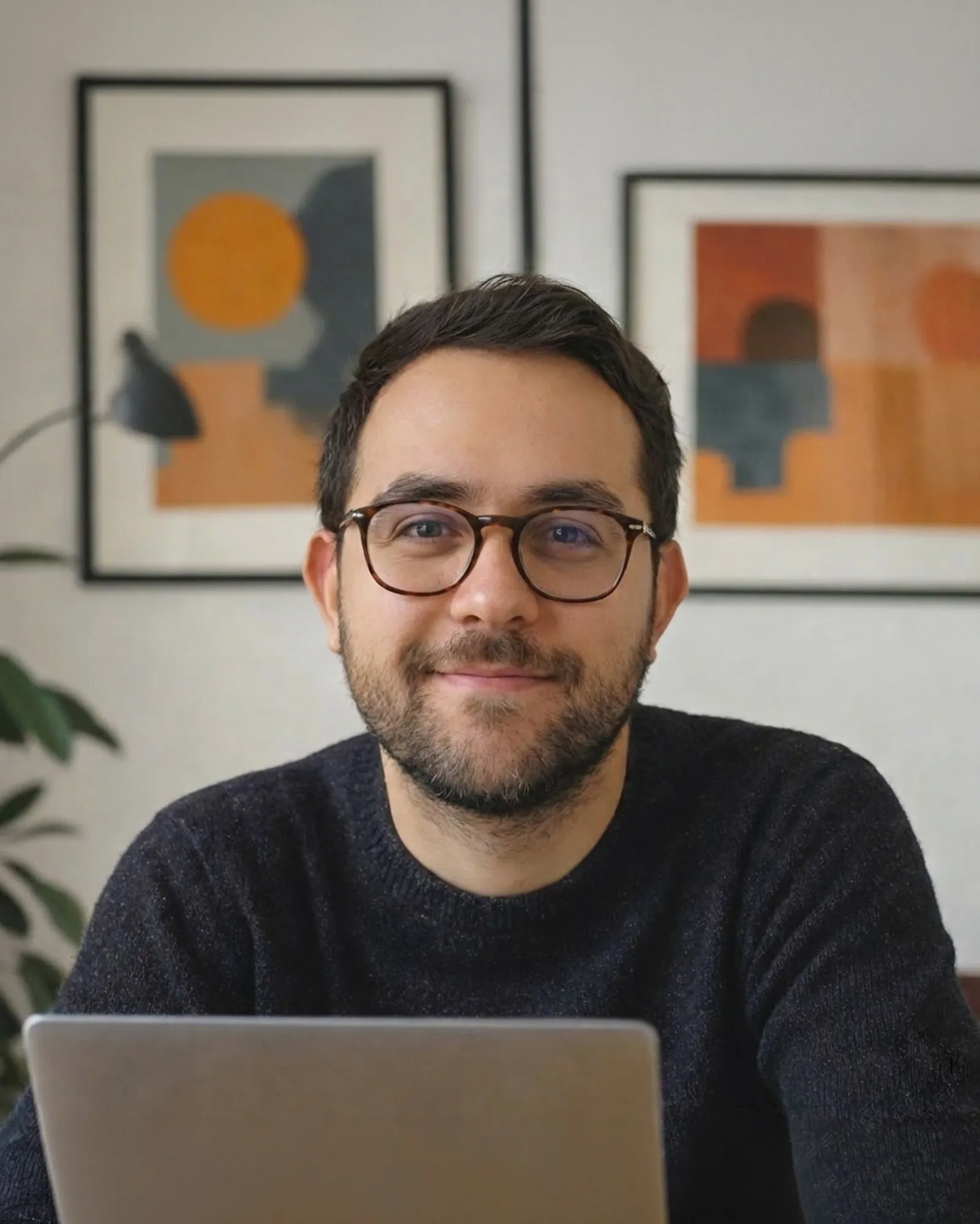 Portrait of Gerardo Dordelly — editorial, natural light, dark ground